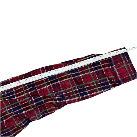 Vintage 80s Van Cort Printed Red Plaid Flannel Shirt Medium Deadstock New - Picture 9 of 9